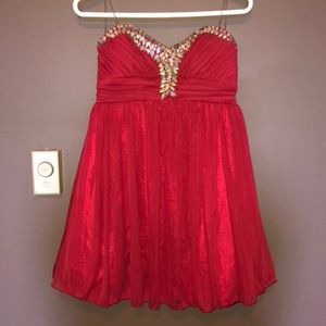 Red homecoming dress